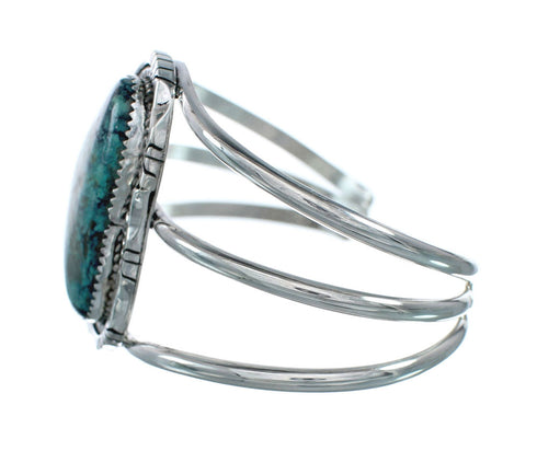 Genuine Navajo Turquoise Silver Native American Cuff Bracelet XS10007