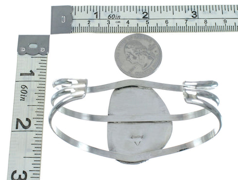 Genuine Navajo Turquoise Silver Native American Cuff Bracelet XS10007