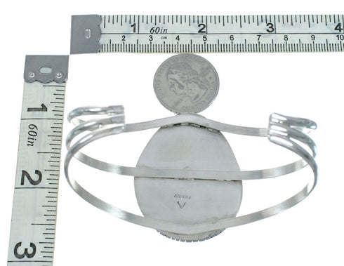 Navajo Turquoise Silver Native American Cuff Bracelet XS10008