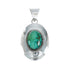 Navajo Turquoise Sterling Silver Pendant XS10016