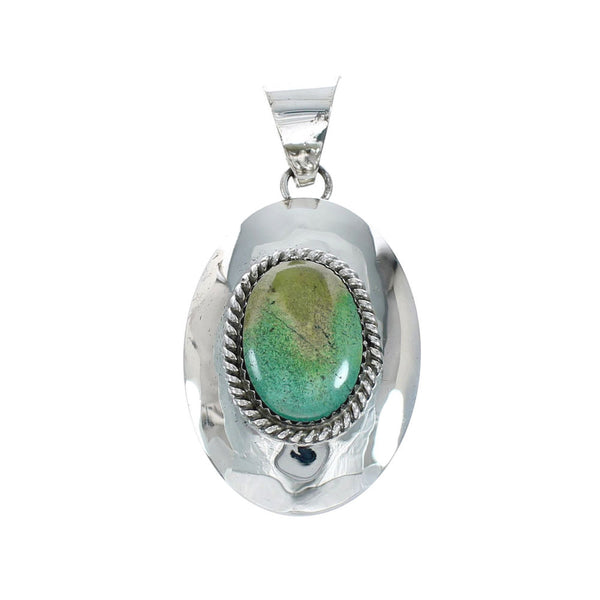 Native American Navajo Turquoise Sterling Silver Pendant XS10018