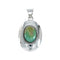 Native American Navajo Turquoise Sterling Silver Pendant XS10018