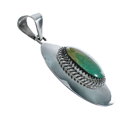 Native American Navajo Turquoise Sterling Silver Pendant XS10018