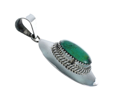 Native American Navajo Turquoise Sterling Silver Pendant XS10019