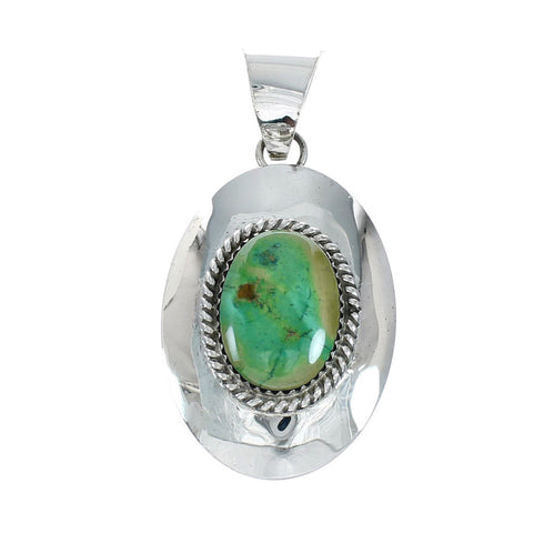 Native American Navajo Turquoise Sterling Silver Pendant XS10020