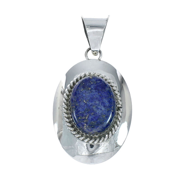 Navajo Lapis Sterling Silver Pendant XS10021