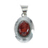 Native American Navajo Sterling Silver And Jasper Pendant XS10022