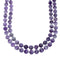 Native American Amethyst Sterling Silver 2-Strand Bead Necklace XS10030