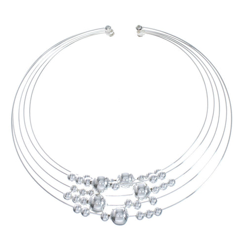 Navajo Sterling Silver Collar Necklace XS10044