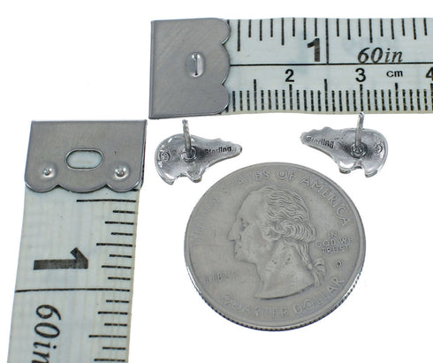 Southwestern Sterling Silver Bear Post Earrings XS10037