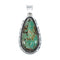 Navajo Native American Turquoise Sterling Silver Pendant XS10046