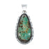 Navajo Native American Turquoise Sterling Silver Pendant XS10046