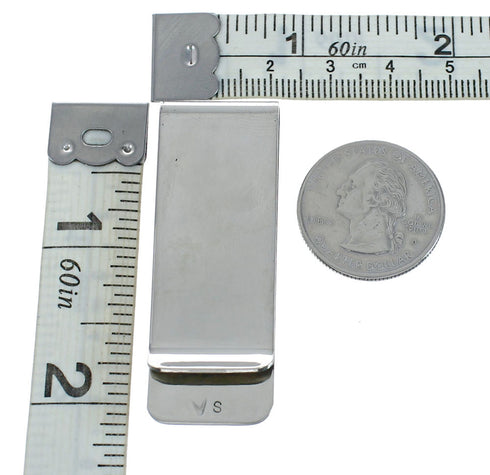 Mother Of Pearl Sterling Silver Navajo Money Clip XS10050