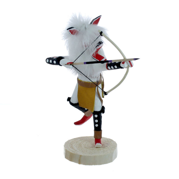 Native American White Wolf Kachina Doll SX10063
