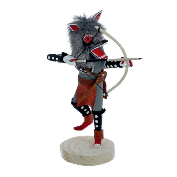Native American Gray Wolf Kachina Doll SX10062