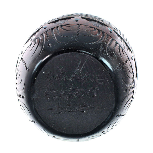 Navajo Indian Hand Crafted Pot By Artist Dewayne Eskeets SN20015