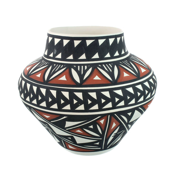 Native American Hand Crafted Acoma Pottery By Artist L. Concho, B. Ortiz SN20017