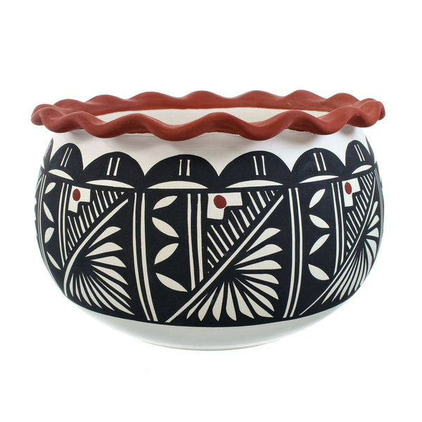 Native American Hand Crafted Acoma Pottery By Artist L. Vallo SN20033