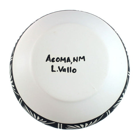Native American Hand Crafted Acoma Pottery By Artist L. Vallo SN20033