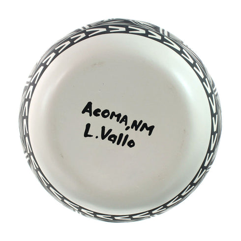 Native American Hand Crafted Acoma Pottery By Artist L. Vallo SN20031