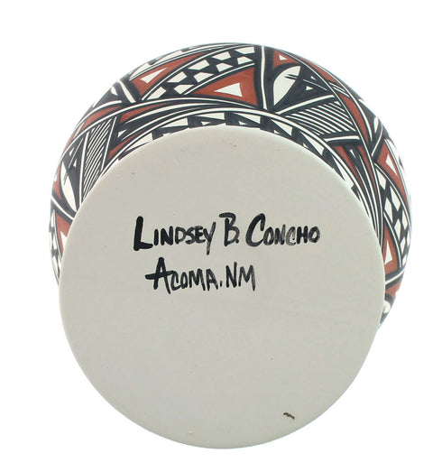 Native American Hand Crafted Acoma Pottery By Artist L. Concho. SN20029
