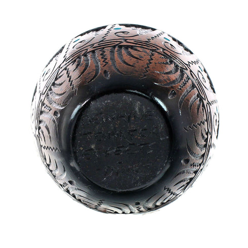 Navajo Indian Hand Crafted Pot By Artist Dewayne Eskeets SN20034