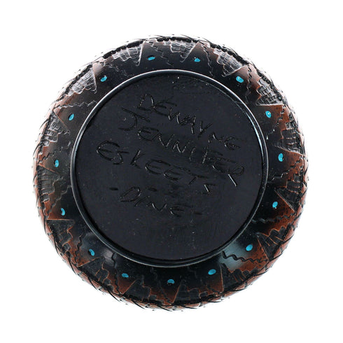 Navajo Indian Hand Crafted Pot By Artist Dewayne Eskeets SN20036