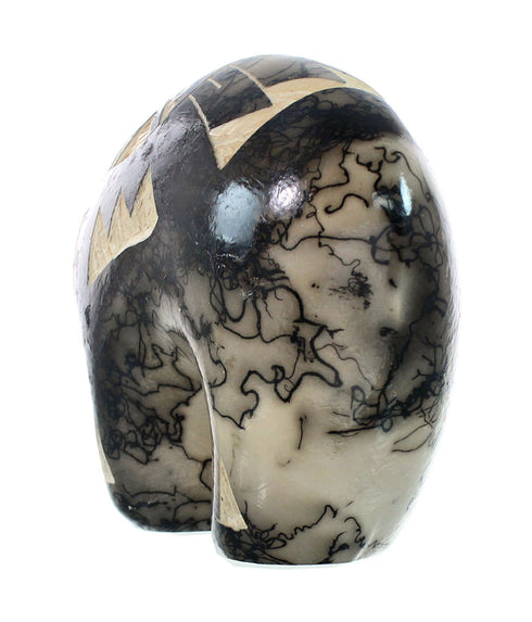 Navajo Horse Hair Hand Crafted Bear Pottery By Artist Vail SN20055