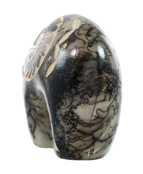 Navajo Horse Hair Hand Crafted Bear Pottery By Artist Vail SN20057