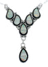 Zuni Sterling Silver & White Opal Inlay Necklace Set SN20304