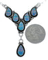 Zuni Sterling Silver & Opal Inlay Necklace Set SN20305