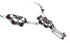 Sterling Silver Coral Zuni Necklace and Earring Set SN20288