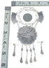 Zuni Sterling Silver Multi-Stone Inlay Sunface Necklace & Earrings Set SN20307