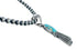 Navajo Turquoise Sterling Silver Old Pawn Bead Necklace SN20283