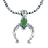Sterling Silver Turquoise Navajo Naja Necklace SN20297