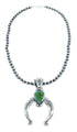 Sterling Silver Turquoise Navajo Naja Necklace SN20297