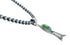 Navajo Turquoise Sterling Silver Old Pawn Bead Necklace SN20293
