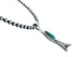 Navajo Turquoise Sterling Silver Old Pawn Bead Necklace SN20294