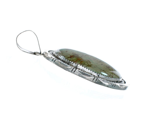 Navajo Native American Turquoise Sterling Silver Pendant SN20259