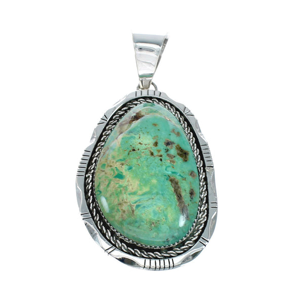 Navajo Native American Turquoise Sterling Silver Pendant SN20261
