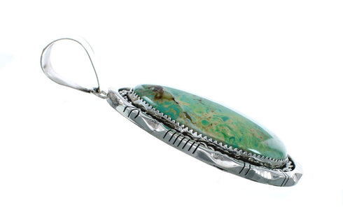 Navajo Native American Turquoise Sterling Silver Pendant SN20261