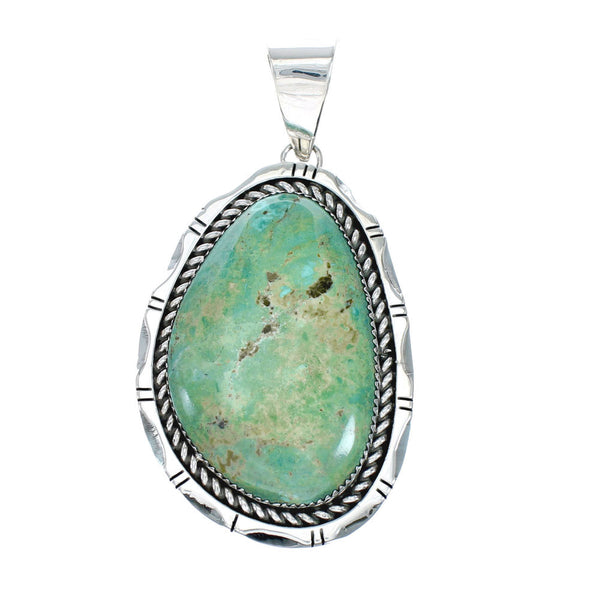 Navajo Native American Turquoise Sterling Silver Pendant SN20262