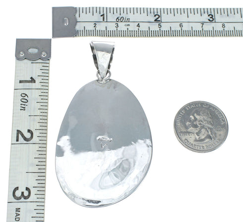 Navajo Native American Turquoise Sterling Silver Pendant SN20262