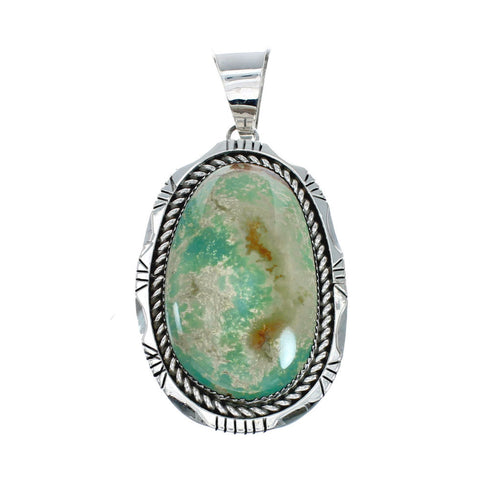 Navajo Native American Turquoise Sterling Silver Pendant SN20260