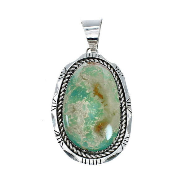 Navajo Native American Turquoise Sterling Silver Pendant SN20260