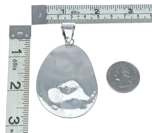 Navajo Native American Turquoise Sterling Silver Pendant SN20263