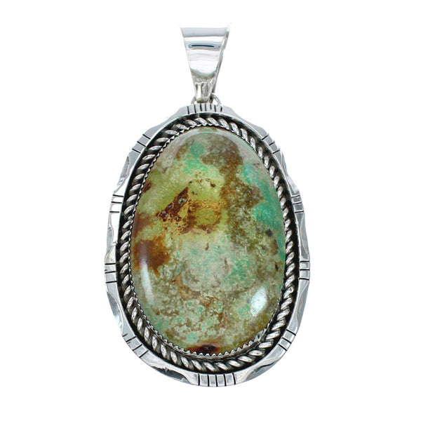 Navajo Native American Turquoise Sterling Silver Pendant SN20264