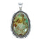 Navajo Native American Turquoise Sterling Silver Pendant SN20264