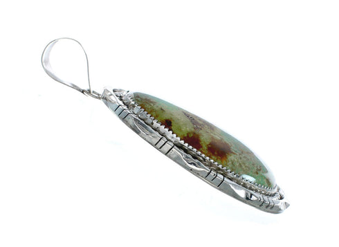 Navajo Native American Turquoise Sterling Silver Pendant SN20264