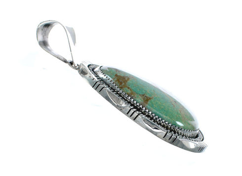 Navajo Native American Turquoise Sterling Silver Pendant SN20265